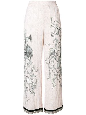 Prada pantalon à fleurs - Rose