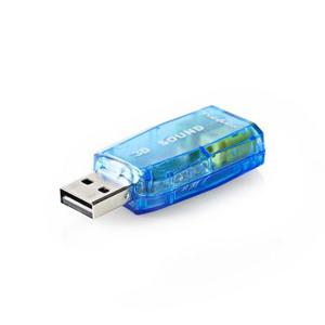 Nedis USCR10051BU USB-stick surround geluidskaart voor Windows