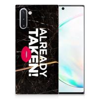 Samsung Galaxy Note 10 | Siliconen hoesje | met naam Already Taken Black