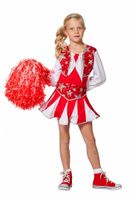 Cheerleader Jurk Kind Rood - thumbnail