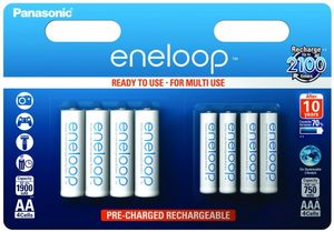 Panasonic Eneloop Combi Pack - 4 x AA en 4 x AAA batterijen