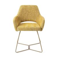 Jesper Home Yanai eetkamerstoel Lemon Limes beehive gold