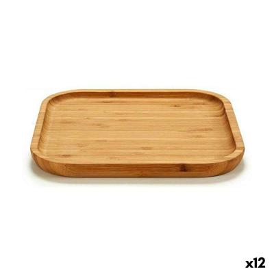 Snackdienblad Kinvara JWKW-3710 JWKW-3710 Bruin Vierkant 20 x 1,5 x 20 cm (12 Stuks)