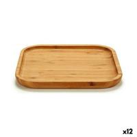Snackdienblad Kinvara JWKW-3710 JWKW-3710 Bruin Vierkant 20 x 1,5 x 20 cm (12 Stuks)