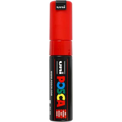 Uni-Posca Posca marker, afm pc-8k, lijndikte 8 mm, breed, rood, 1 stuk