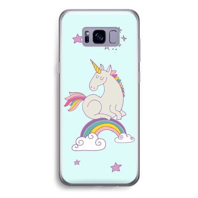 Regenboog eenhoorn: Samsung Galaxy S8 Transparant Hoesje