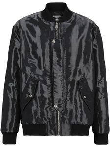 Balmain veste bomber à logo embossé - Noir