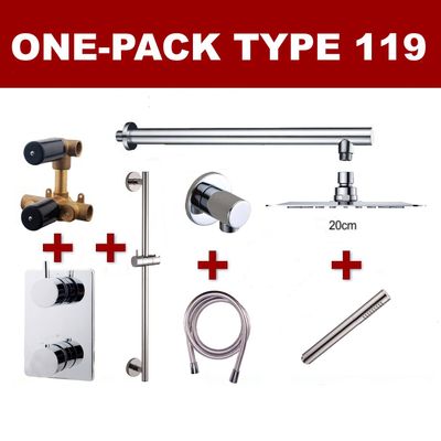Wiesbaden one-pack inbouwthermostaatset type 119