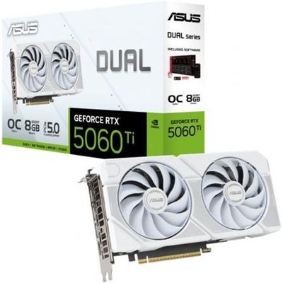 Videokaart Asus OC White Edition 90YV0MP5-M0NA00 geforce rtx 5060 ti 8 GB GDDR7