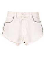 Alanui short en jean à bords francs - Tons neutres Alanui short en jean à bords francs - Tons neutres