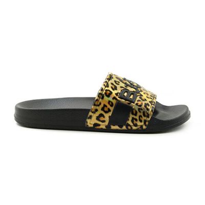 Björn Borg Harper Leo slippers dames zwart/panter