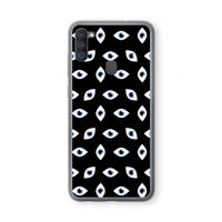 Eyes pattern: Samsung Galaxy A11 Transparant Hoesje