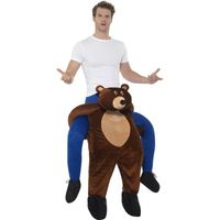 Ride on kostuum beer voor volwassenen One size  -