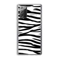 Zebra pattern: Samsung Galaxy Note 20 / Note 20 5G Transparant Hoesje