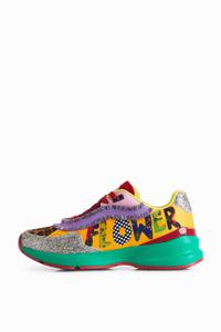 Sneakers met Flower-patchwork Johnson Hartig - MATERIAL FINISHES - 36