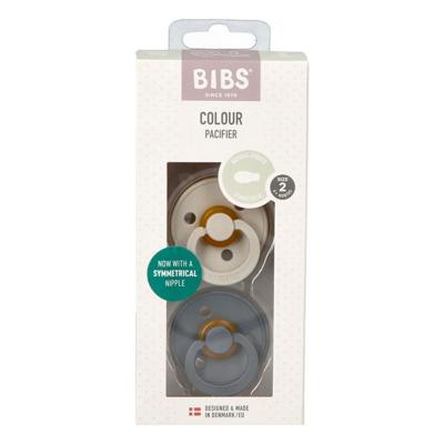 Bibs 2 Fopspeen Symmetric Duo Sand/iron 2