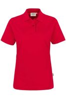 HAKRO 224 Regular Fit Dames Poloshirt rood, Effen