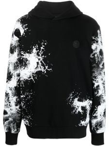 Plein Sport hoodie Splash Extreme en coton - Noir