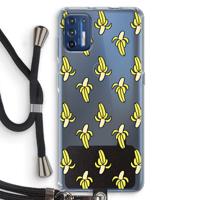 Bananas: Motorola Moto G9 Plus Transparant Hoesje met koord - thumbnail