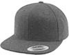 Flexfit FX6689M Melton Wool Snapback Cap - Dark Grey - One Size