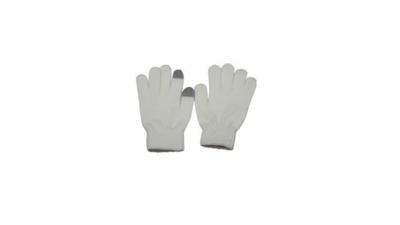 No Name Dot touch screen handschoen wol wit maat m/l