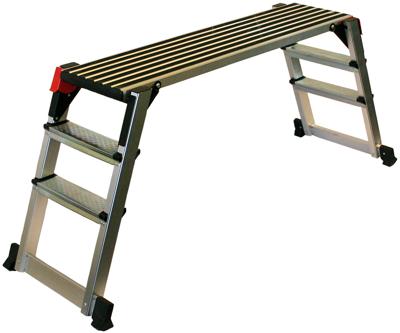BUSCHiNG Working platform alu l hinged/anti-slip