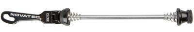 Novatec quick release/snelspanner vooras 112 mm alu zwart