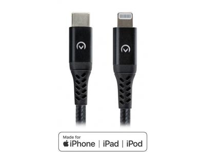 Mobilize Mobilize Strong Nylon Cable USB-C to MFi Lightning 2m. 60W Black