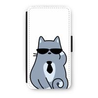 Cool cat: iPhone XS Flip Hoesje - thumbnail