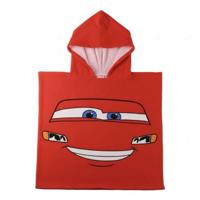 Poncho-Handdoek met Capuchon Cars Rood 55 x 77 cm