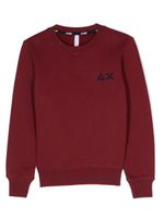 Sun 68 Sweater met geborduurd logo - Rood - thumbnail