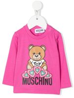 Moschino Kids t-shirt à logo imprimé - Rose