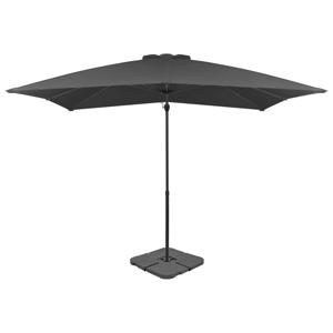 VidaXL Parasol met draagbare voet antraciet