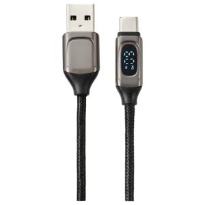 Renkforce USB-kabel USB 2.0 USB-C stekker 1.00 m Aluminium (metallic) Afscherming gevlochten, Aluminium-stekker RF-6249616