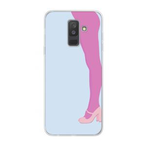 Pink panty: Samsung Galaxy A6 Plus (2018) Transparant Hoesje