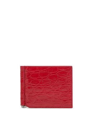 Dolce & Gabbana portefeuille pliant à motif embossé - Rouge
