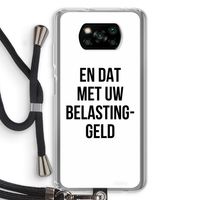 Belastinggeld: Xiaomi Poco X3 NFC Transparant Hoesje met koord