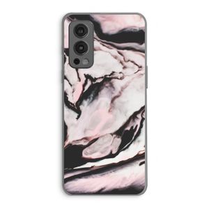 Roze stroom: OnePlus Nord 2 5G Transparant Hoesje