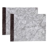 Santex Tafelloper op rol - 2x - polyester - zwart - 30 x 500 cm - Feesttafelkleden - thumbnail