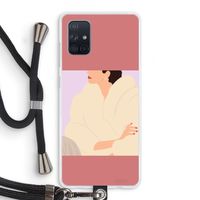 Cosy: Samsung Galaxy A71 Transparant Hoesje met koord