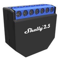 Shelly 2.5 WiFi dubbele inbouw schakelaar 2x 10A - thumbnail
