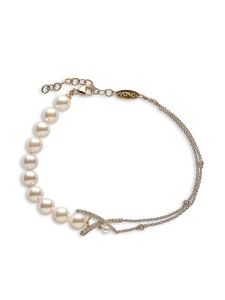 Yoko London bracelet Sleek en or 18ct orné de perles d'Akoya et diamants