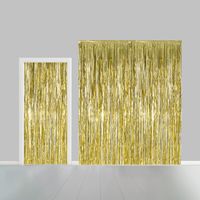Deur deco gordijn goud