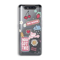 Positivity: Samsung Galaxy A80 Transparant Hoesje