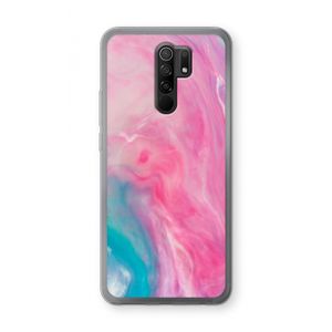 Roze explosie: Xiaomi Redmi 9 Transparant Hoesje