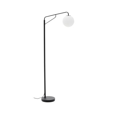 Kave Home Vloerlamp 'Eilo' Glas en metaal, kleur Zwart