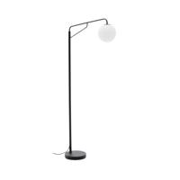 Kave Home Vloerlamp 'Eilo' Glas en metaal, kleur Zwart