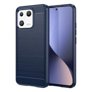 Xiaomi 13 Geborsteld TPU Hoesje - Koolstofvezel - Blauw