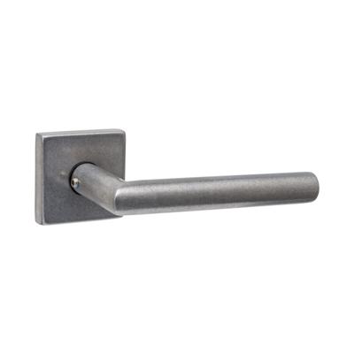 Intersteel Achterdeurbeslag Deurkruk Jura op Massieve Rozet 53x53x10 mm RVS Getrommeld