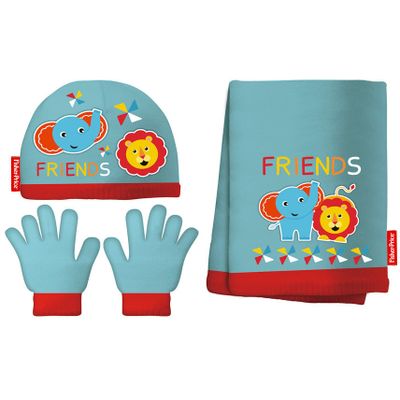 Arditex accessoiresset junior acryl blauw/rood 3-delig one-size